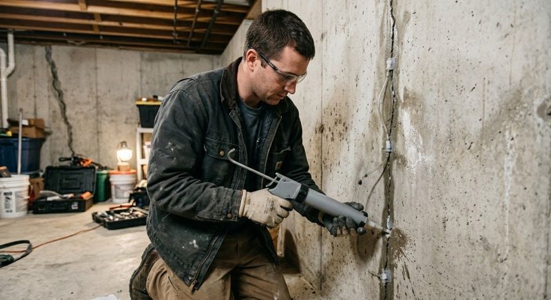 Basement Crack Repair in Hillsboro, OH