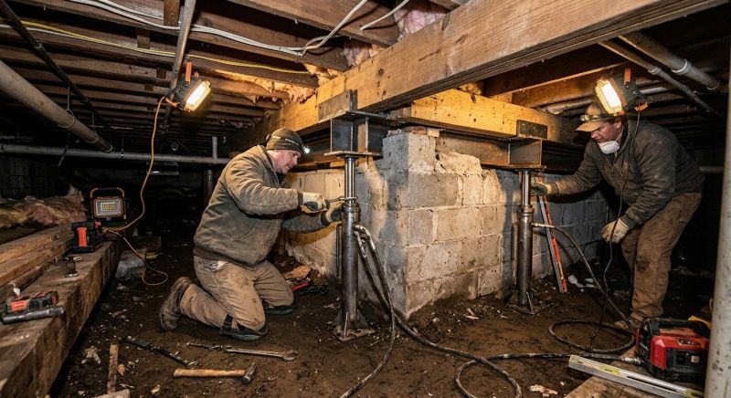 Basement Foundation Repair in Bainbridge, OH