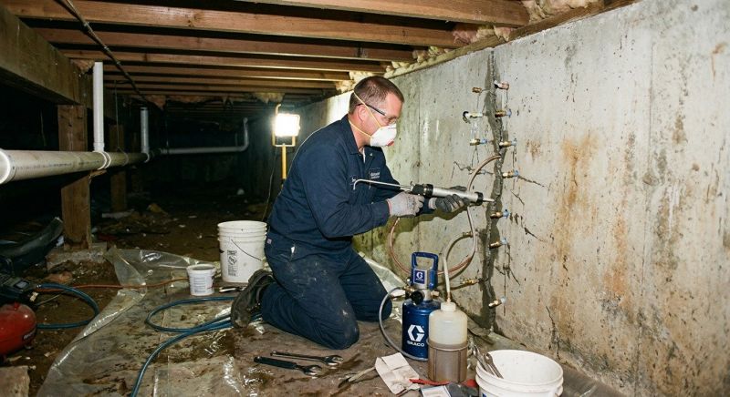 Basement Foundation Repair in Bainbridge, OH