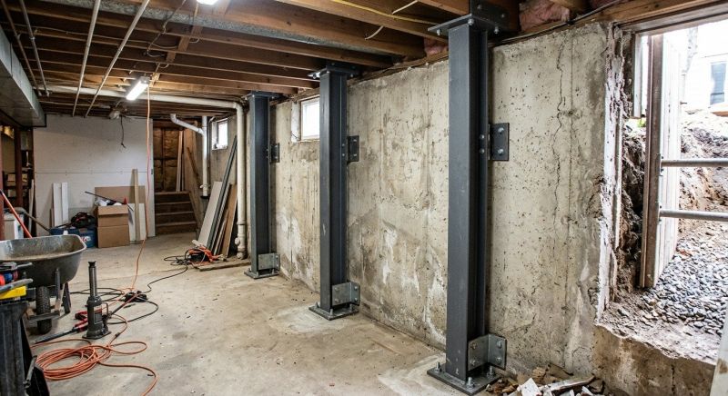 Basement Stabilization in Hillsboro, OH