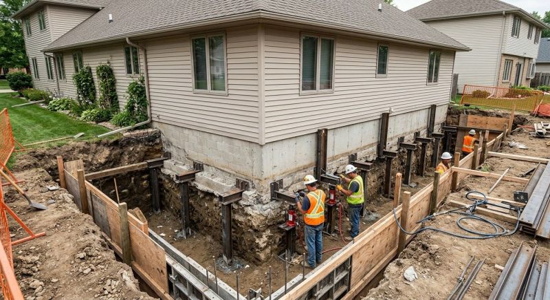Basement Underpinning in Hillsboro, OH
