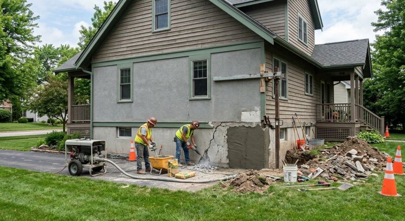 Building Foundation Repair in Bainbridge, OH