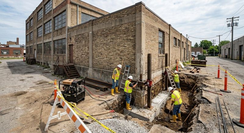 Building Foundation Repair in Sardinia, OH
