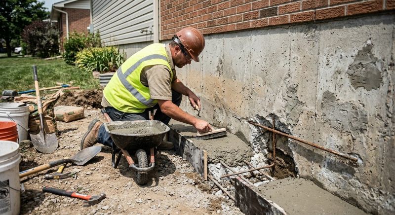 Concrete Foundation Repair in Blanchester, OH