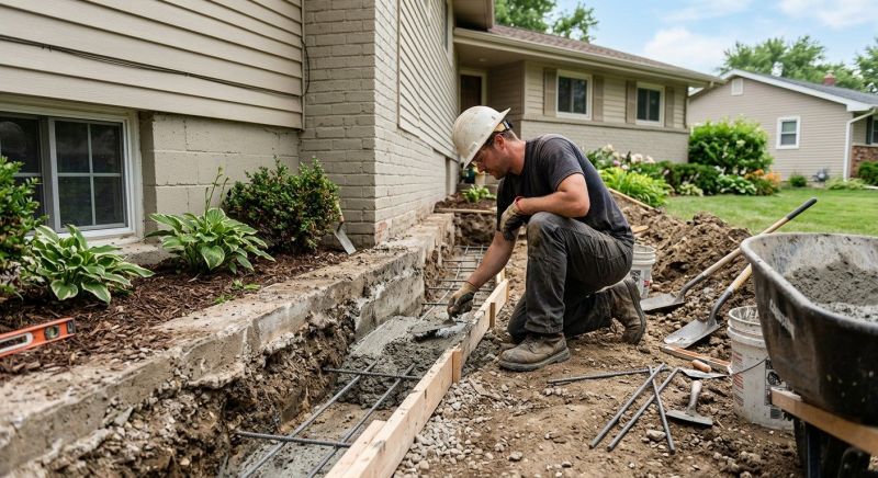 Concrete Foundation Repair in Sardinia, OH