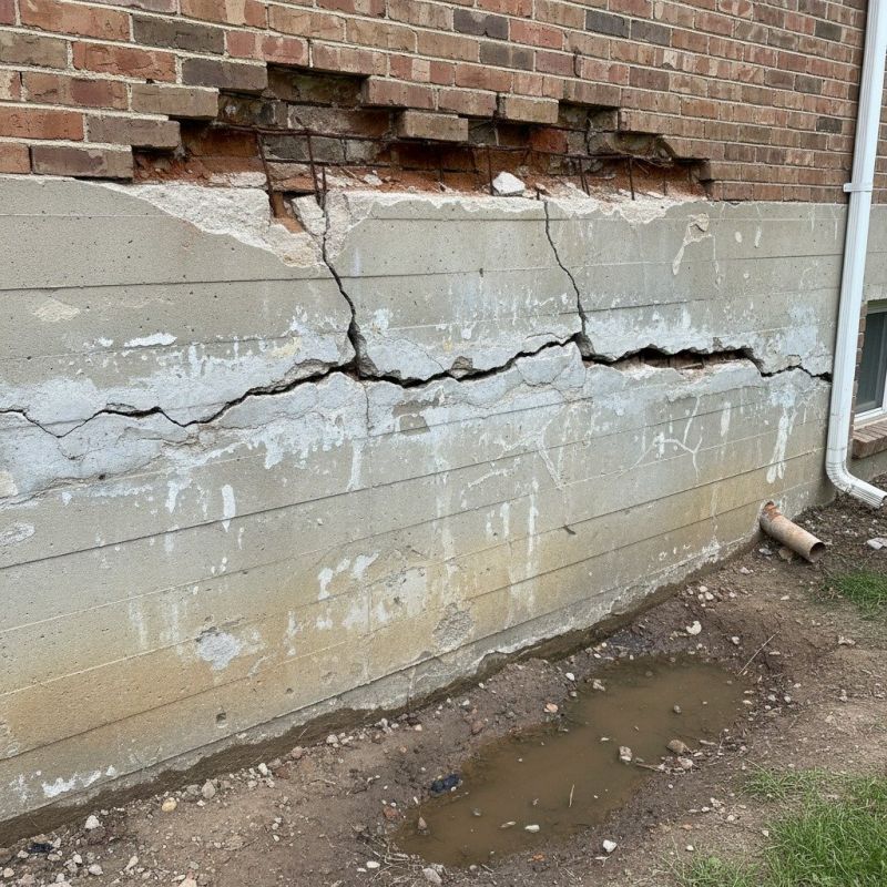 Cracked Foundation Repair in New Vienna, OH