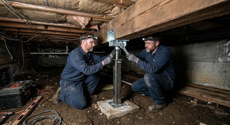 Crawl Space Leveling in Hillsboro, OH