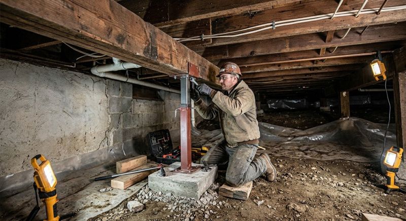 Crawlspace Foundation Repair in Sardinia, OH