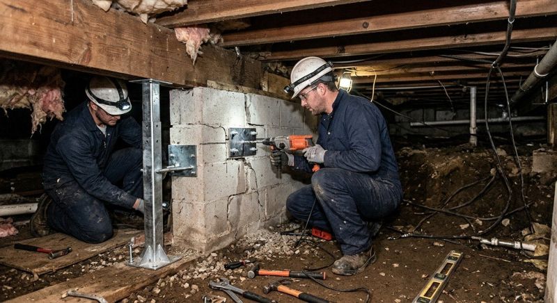 Crawlspace Foundation Repair in Wilmington, OH