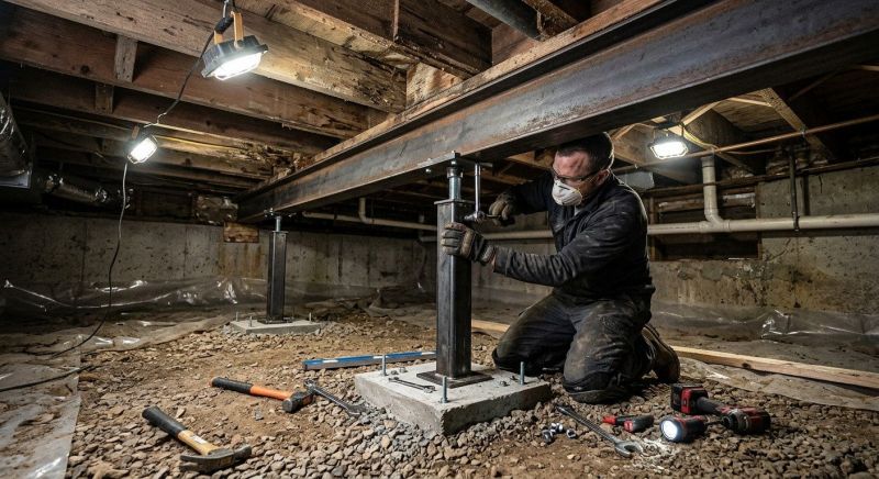 Crawlspace Structural Repair in Hillsboro, OH