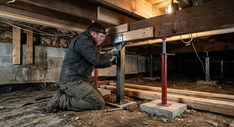 Crawlspace Structural Repair in Hillsboro, OH