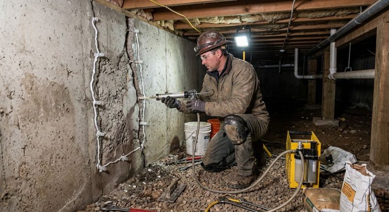 Deep Foundation Repair in Hillsboro, OH