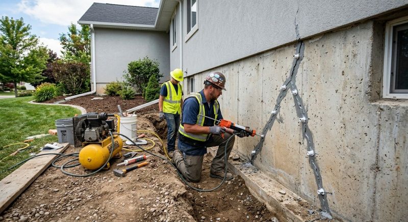 Exterior Foundation Repair in Hillsboro, OH
