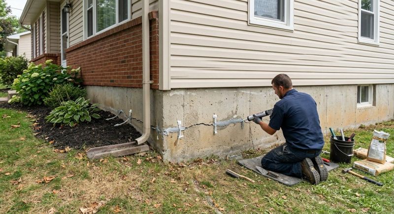 Foundation Crack Sealing in Hillsboro, OH