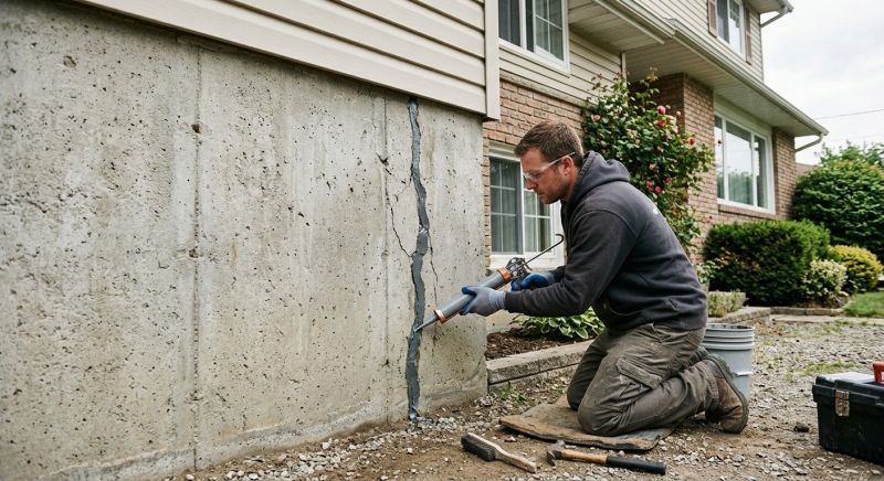 Foundation Crack Sealing in Hillsboro, OH