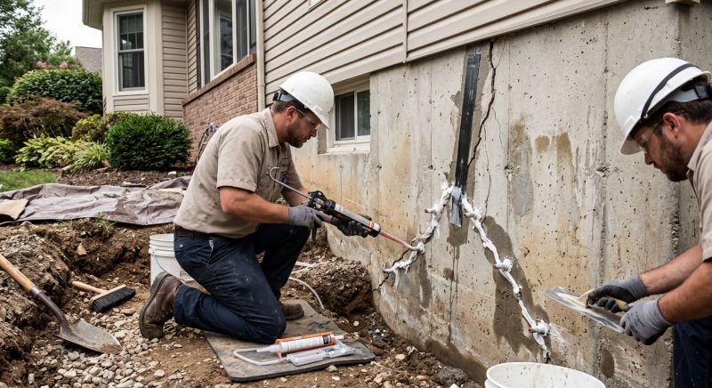 Foundation Cracks Repair in Hillsboro, OH