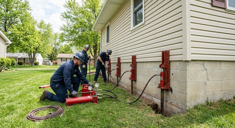 Foundation Jacking in Fayetteville, OH