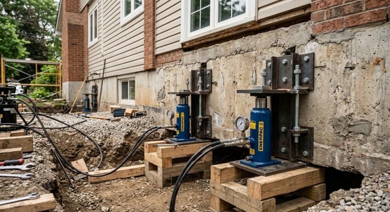 Foundation Jacking in Sardinia, OH