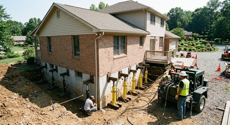 Foundation Jacking in Wilmington, OH