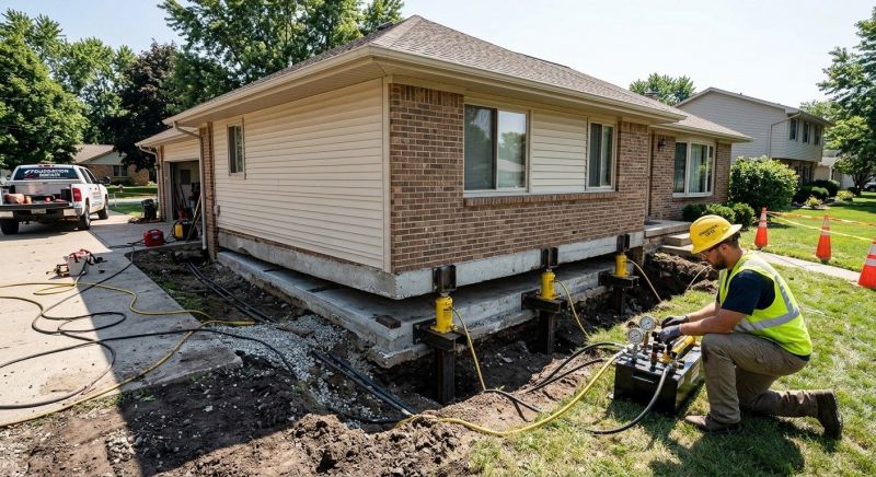 Foundation Lifting in Fayetteville, OH