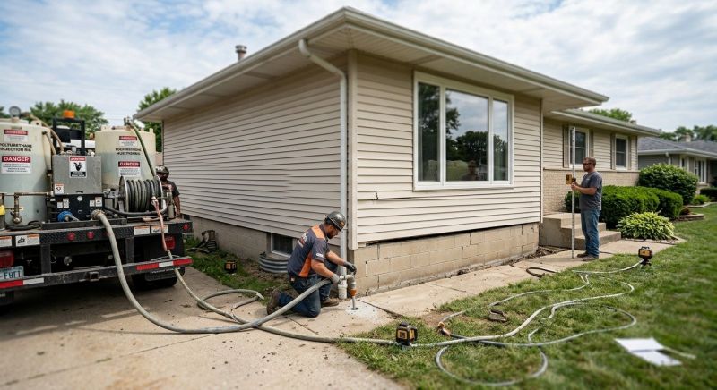 Foundation Lifting in Sardinia, OH