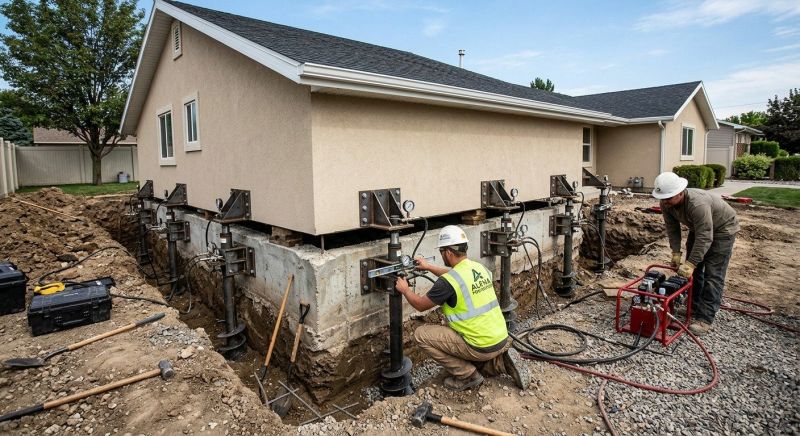 Foundation Pier Leveling in Hillsboro, OH