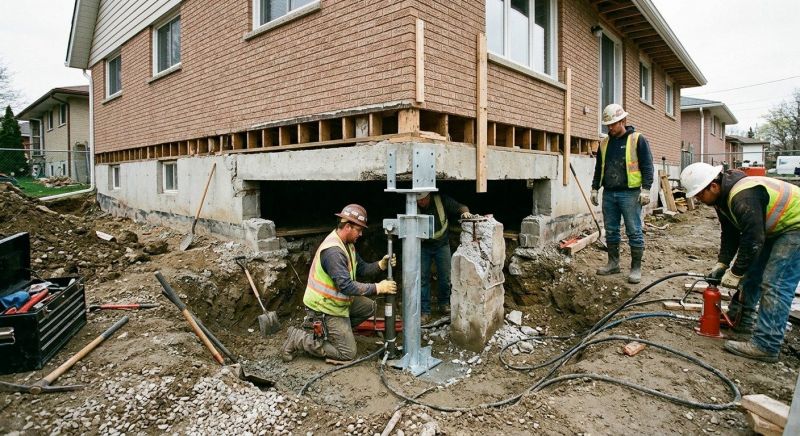 Foundation Pier Repair in Hillsboro, OH