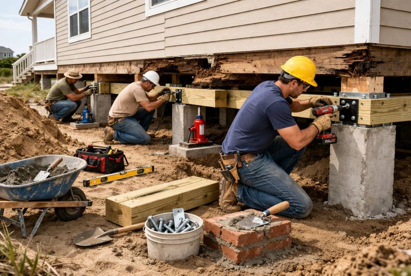 Foundation Raising in New Vienna, OH