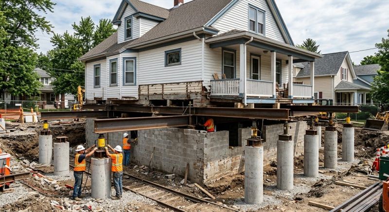 Foundation Raising in Wilmington, OH