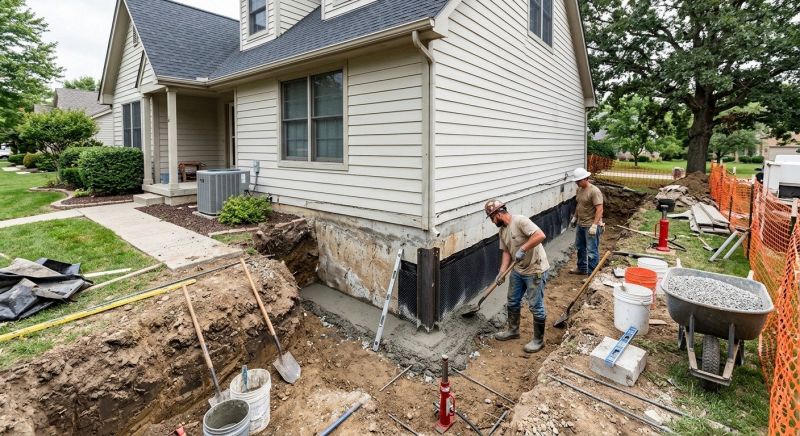 Foundation Repair in Sardinia, OH