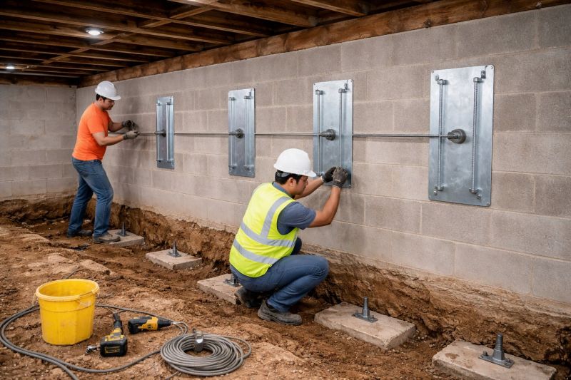 Foundation Stabilizing in Blanchester, OH