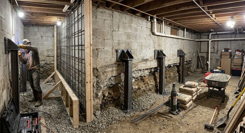 Foundation Stabilizing in New Vienna, OH