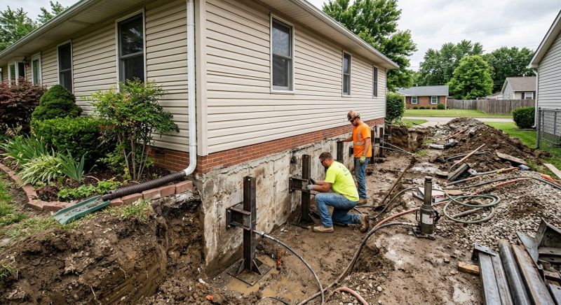 Foundation Stabilizing in Sardinia, OH