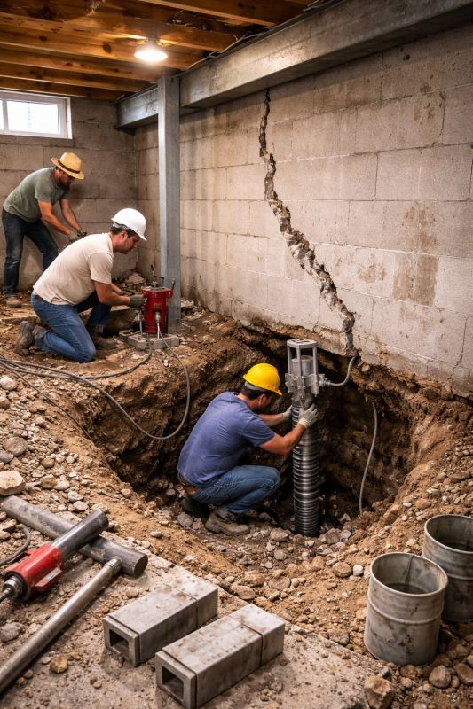 Foundation Structural Repair in Bainbridge, OH