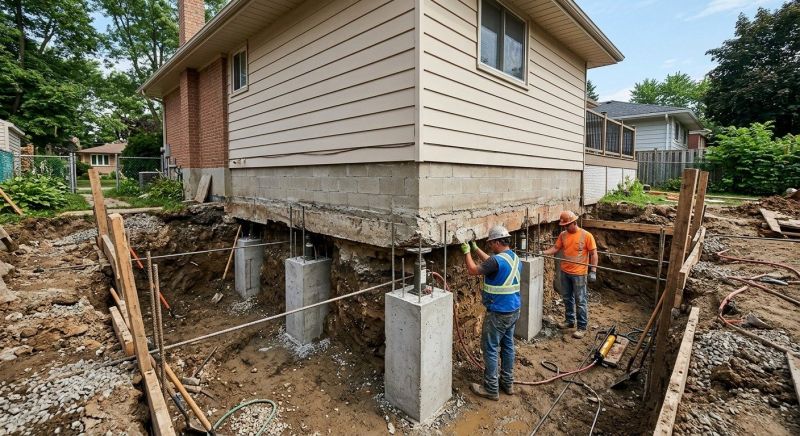 Foundation Underpinning in Hillsboro, OH