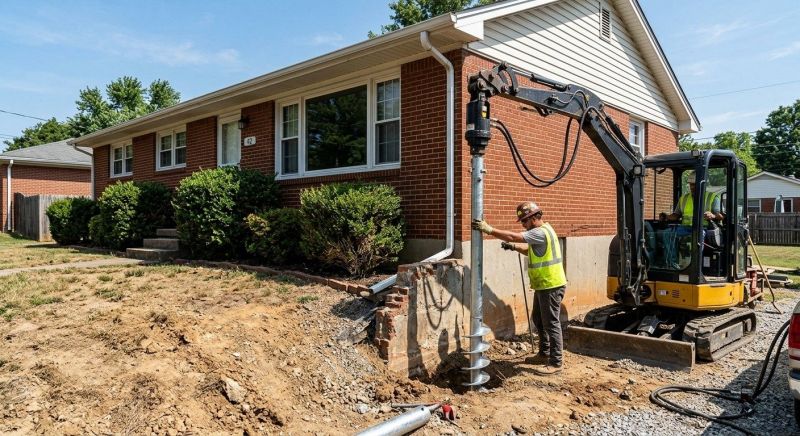 Helical Pile Installation in Hillsboro, OH