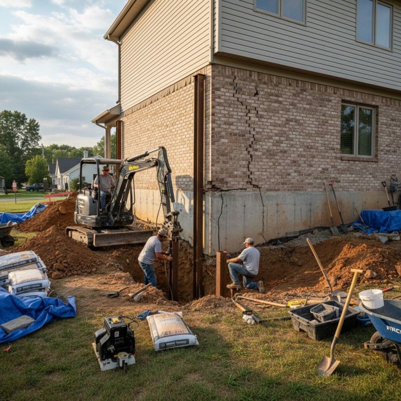 Home Foundation Repair in New Vienna, OH