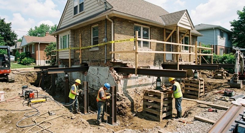 House Foundation Repair in Fayetteville, OH