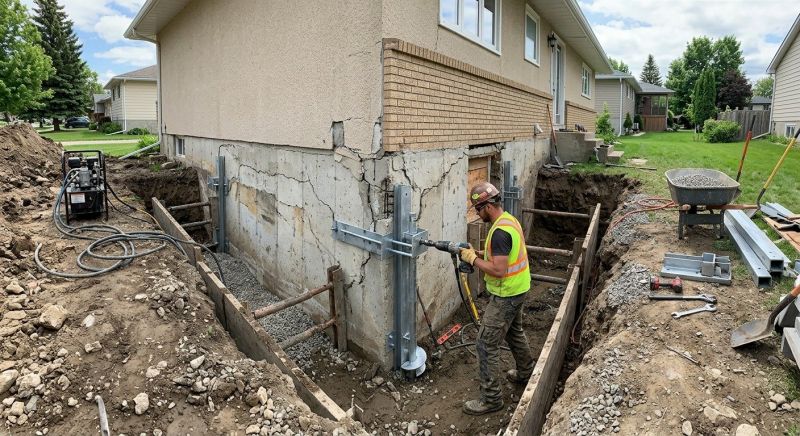 House Foundation Repair in Highland County, OH