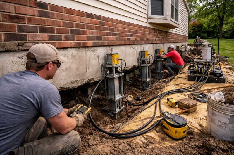 Settling Foundation Service in Peebles, OH