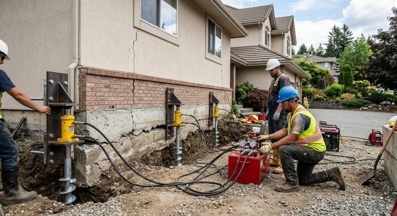Sinking Foundation Lifting in Hillsboro, OH