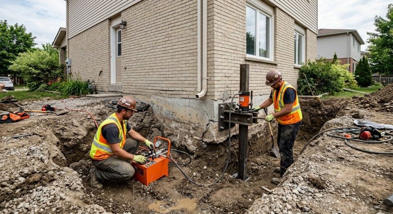 Sinking Foundation Lifting in Hillsboro, OH