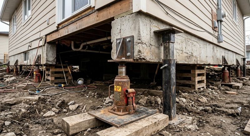 Sinking Foundation Lifting in Hillsboro, OH