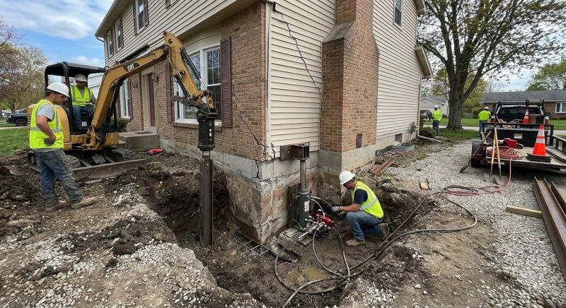 Sinking Foundation Repair in Highland County, OH