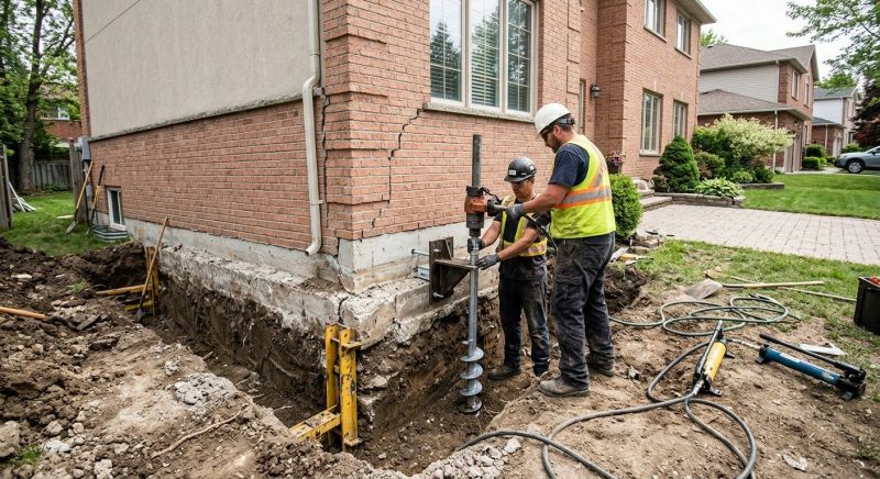 Sinking Foundation Repair in Peebles, OH