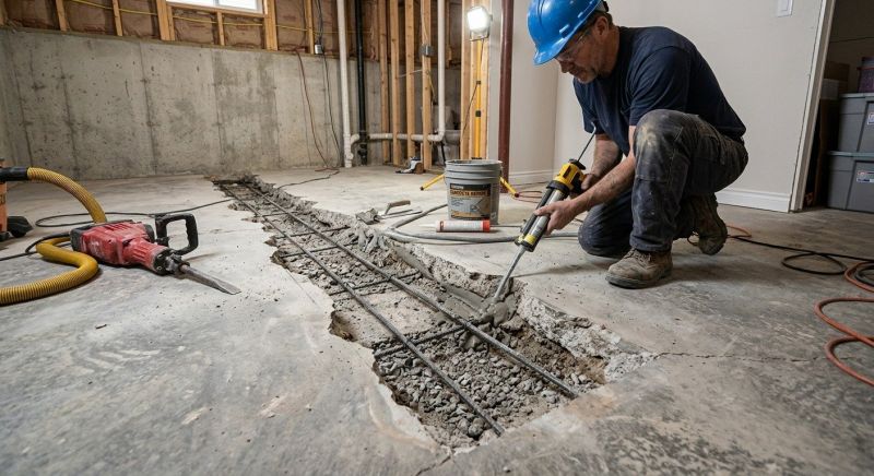 Slab Foundation Repair in Hillsboro, OH