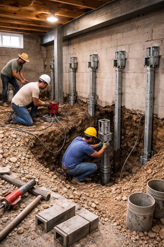 Structural Underpinning in Hillsboro, OH