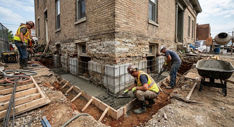 Structural Underpinning in Hillsboro, OH